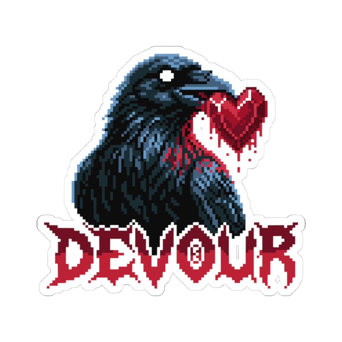 Devour Raven Kiss-Cut Sticker - Image 13