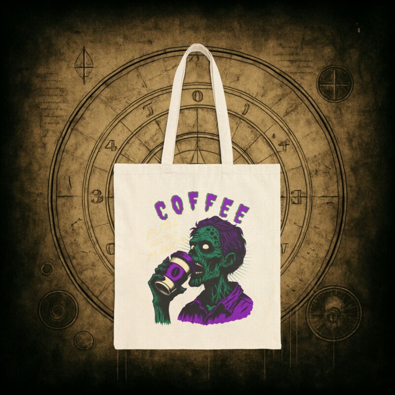 Zombie Coffee Necromancy Tote Bag - Image 7