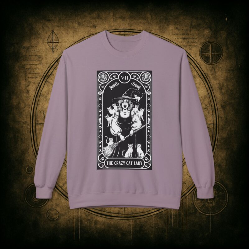 The Crazy Cat Lady Tarot Unisex Sweatshirt - Image 37