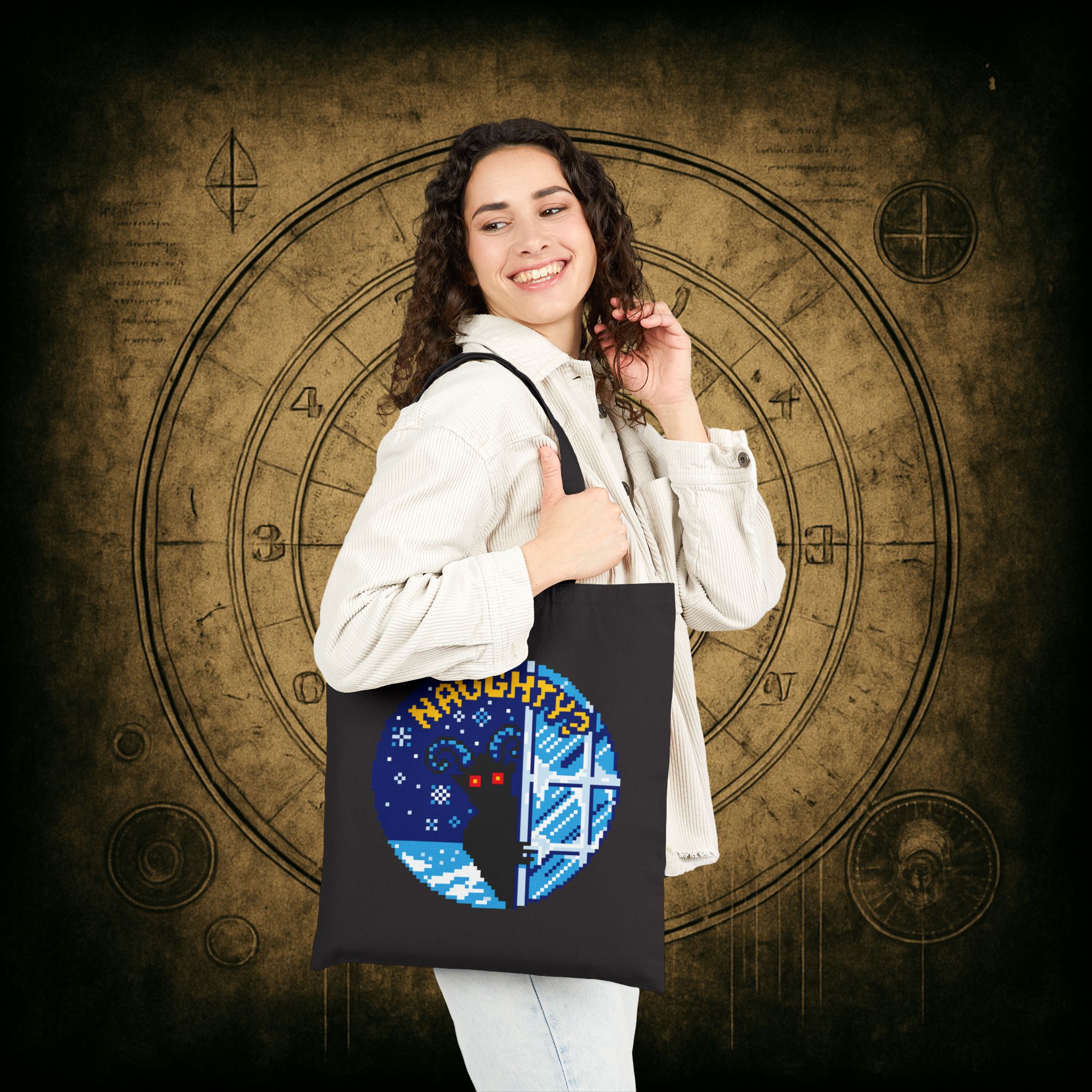 Peeping Krampus Tote Bag - Image 3