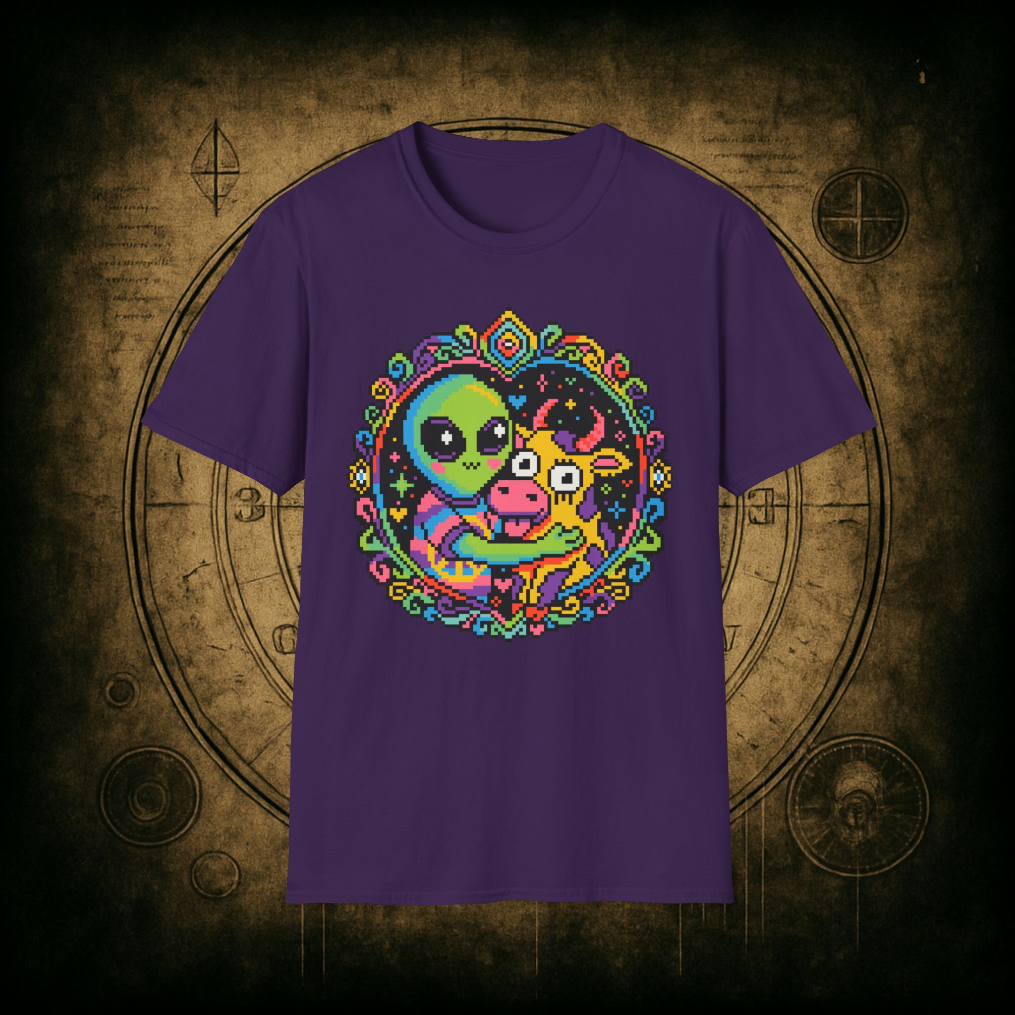 Space Cow Unisex T-Shirt - Image 72