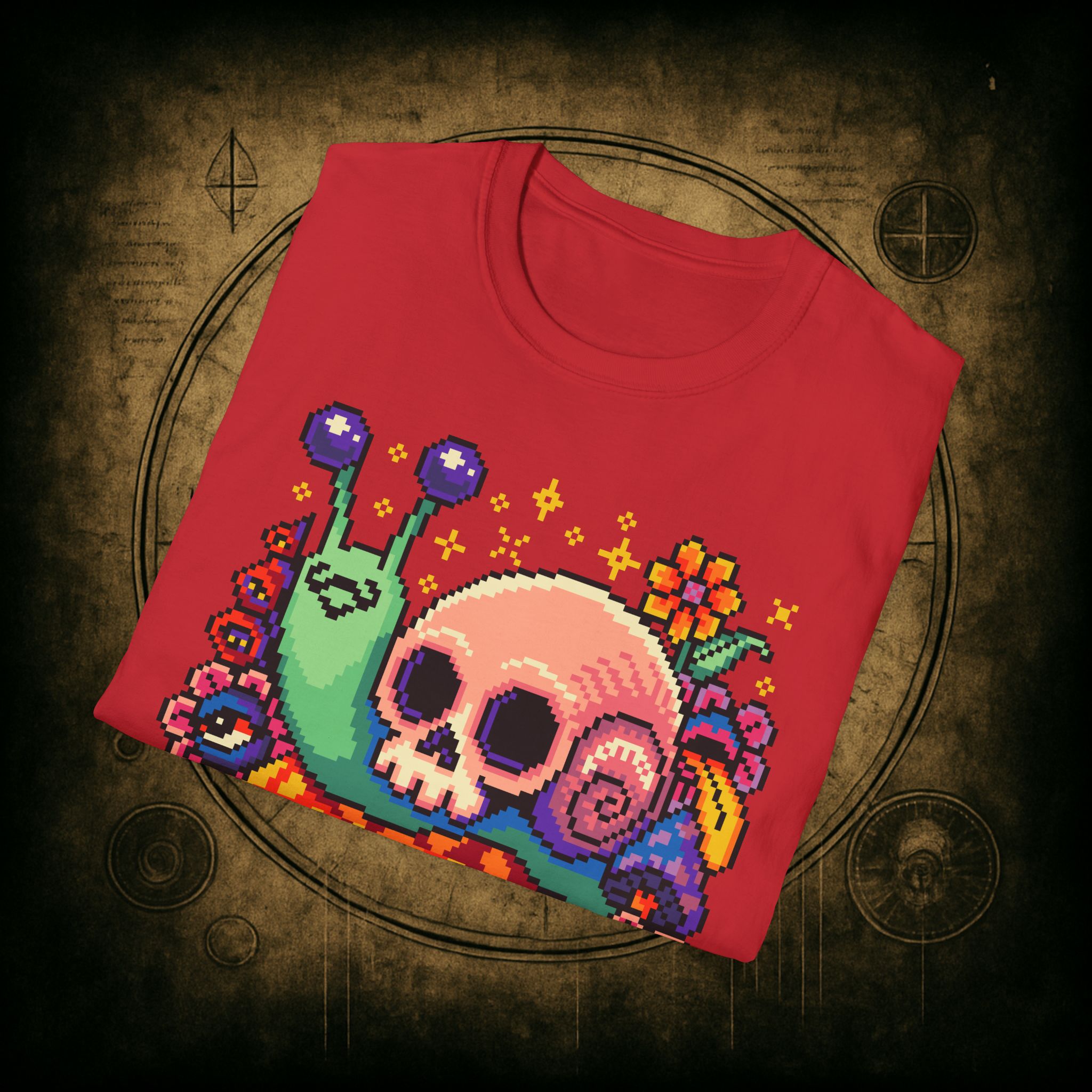 Skull Snail Unisex T-Shirt - Image 80