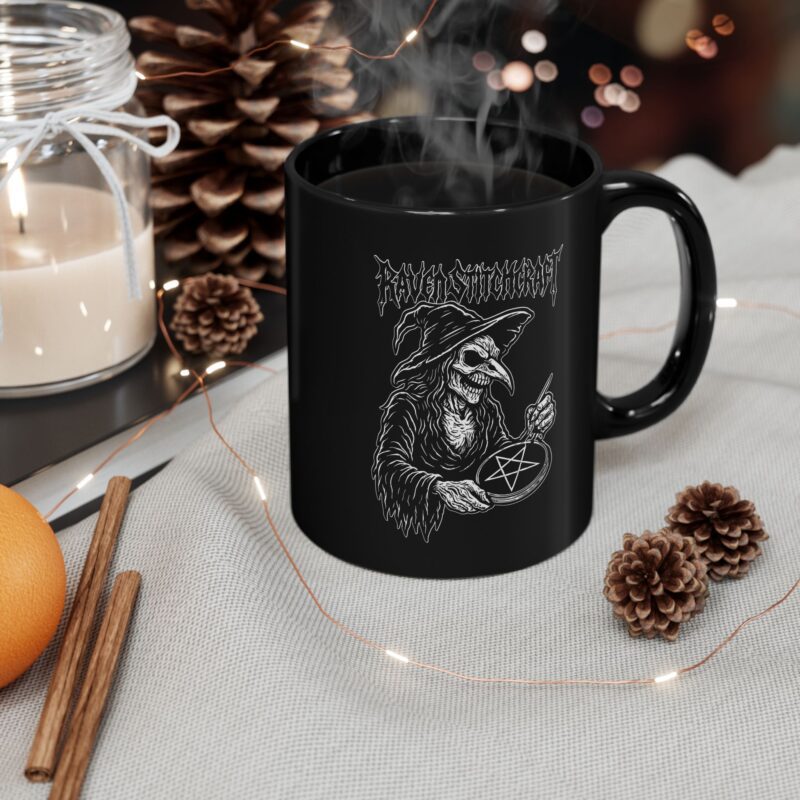 Raven Stitcher Ceramic Mug - Image 4