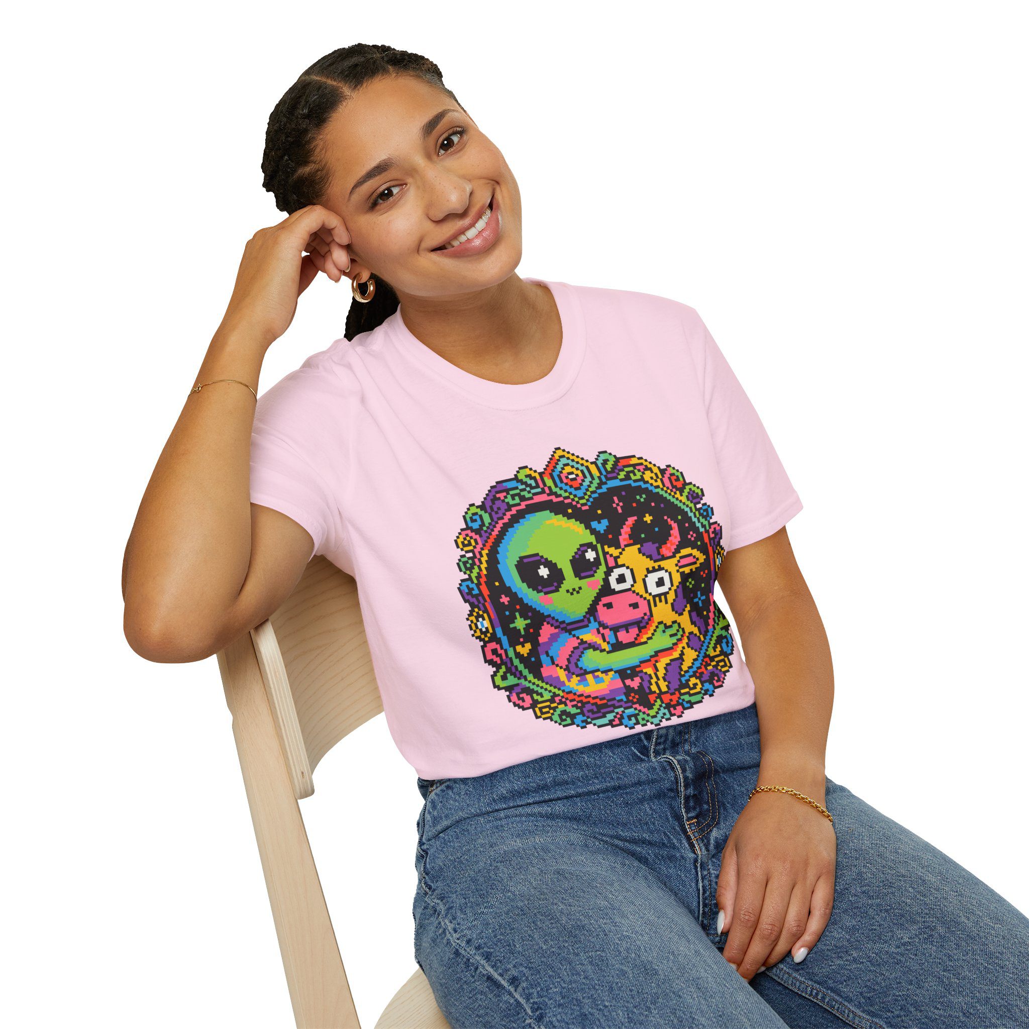 Space Cow Unisex T-Shirt - Image 81