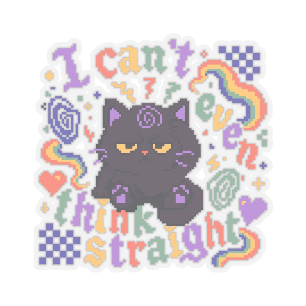 Think Straight Kiss-Cut Sticker - Image 19