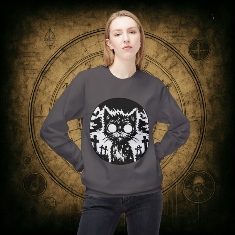 Zombie Cat Unisex Sweatshirt - Image 29
