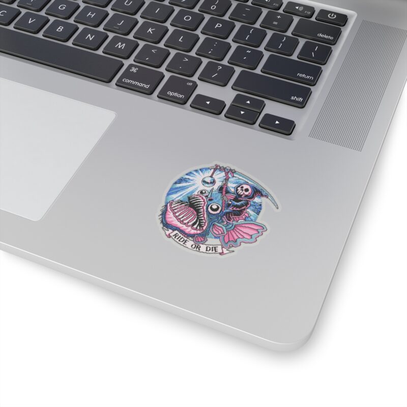 Ride or Die Angler Fish Kiss-Cut Sticker - Image 5