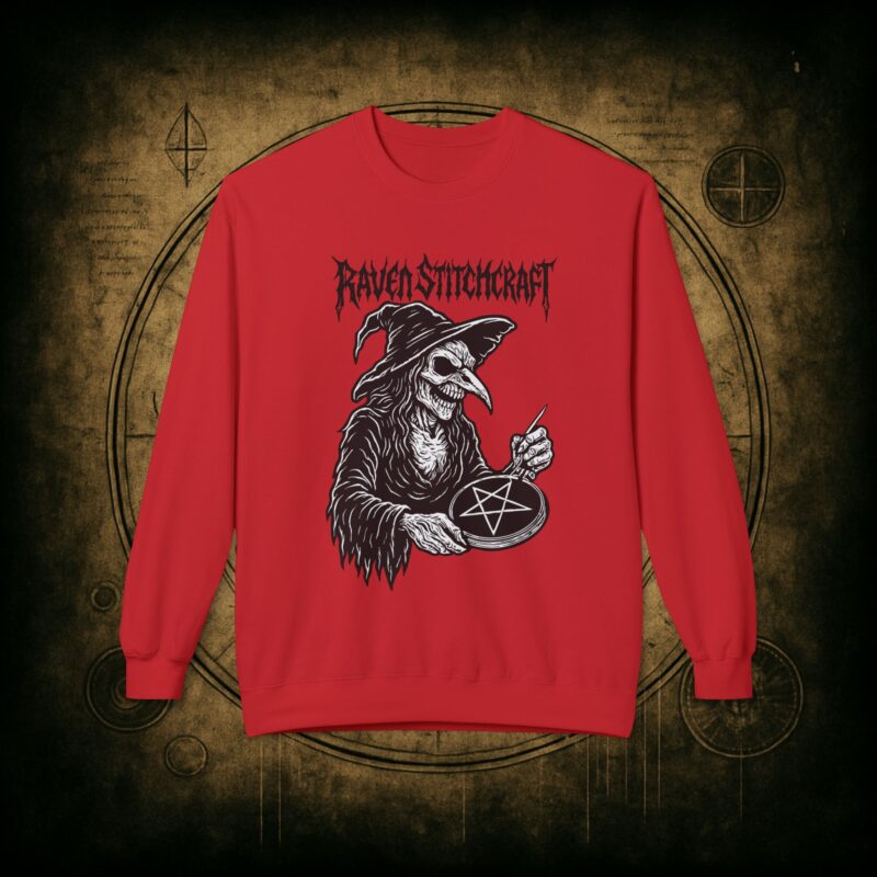 Raven Stitcher Unisex Sweatshirt - Image 4