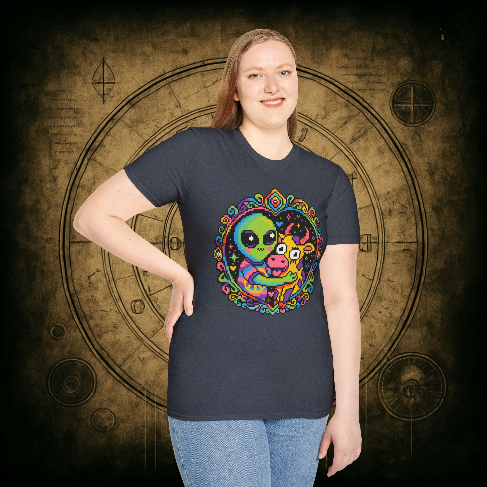 Space Cow Unisex T-Shirt - Image 68