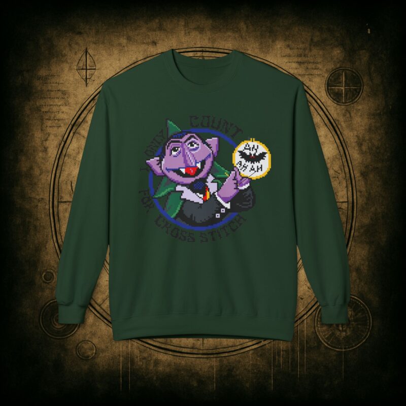 Count for Cross Stitch Unisex Sweatshirt - Image 16