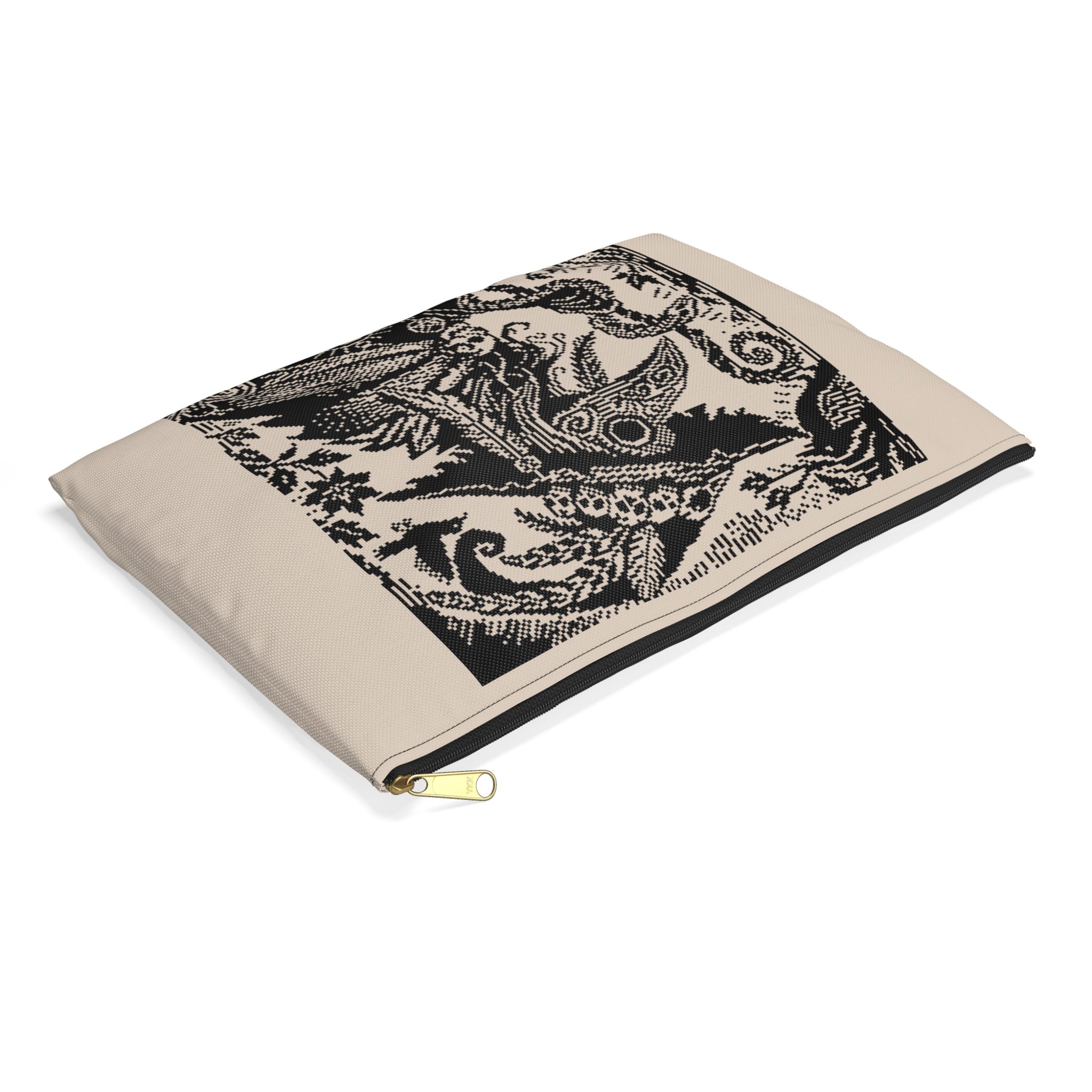 Woodcut Plague Doctor Witch Project Bag - Image 3