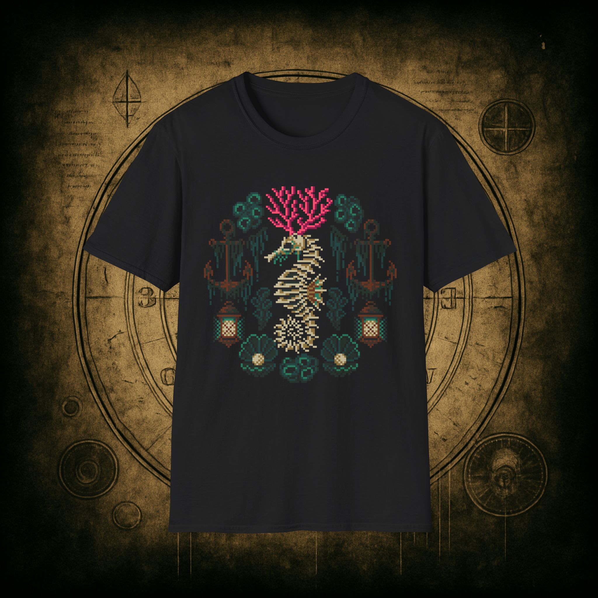 Coral Seahorse Unisex T-Shirt