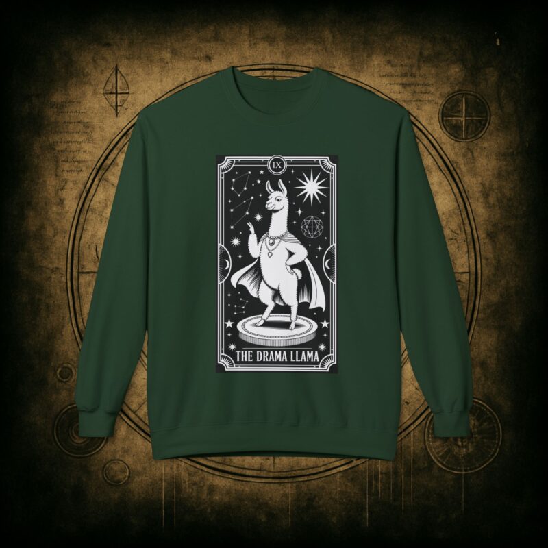 The Drama Llama Tarot Unisex Sweatshirt - Image 16