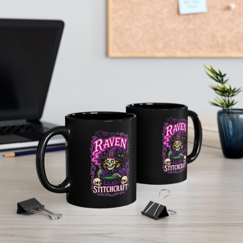 Raven Stitch Craft Brewing Ceramic Mug - Image 5