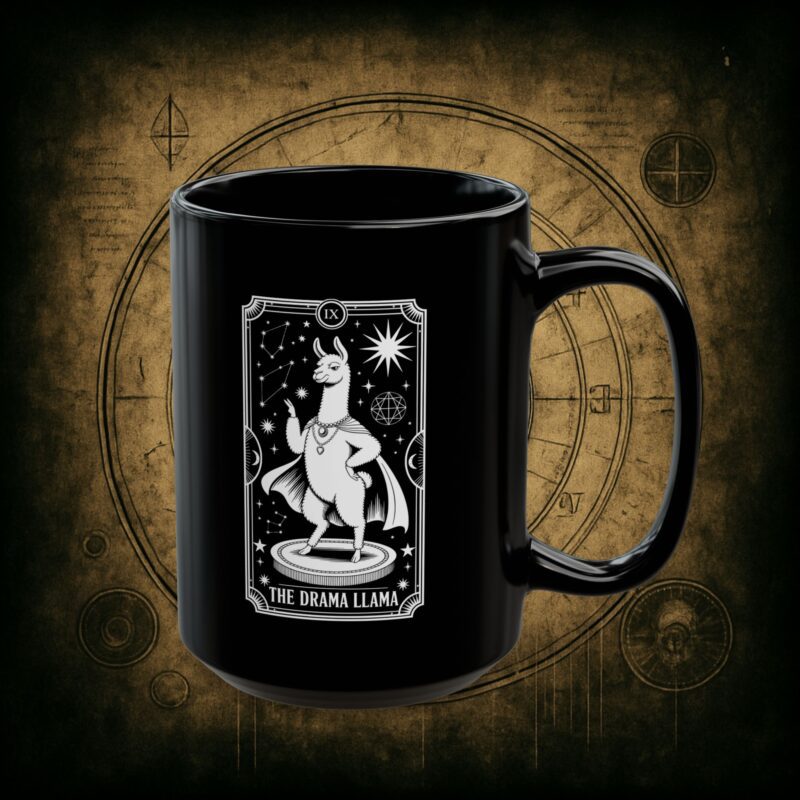 The Drama Llama Tarot Ceramic Mug - Image 7