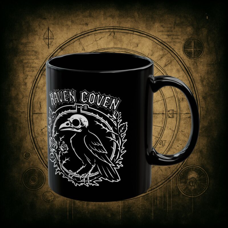 Raven of the Coven Ceramic Mug - Image 2