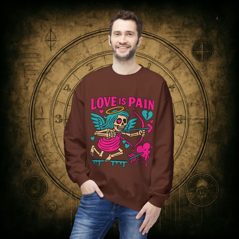 Cupid: Love Is Pain – Unisex Sweatshirt - Image 12