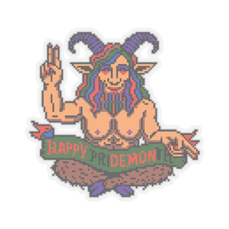 Happy priDEMONth Kiss-Cut Sticker - Image 19