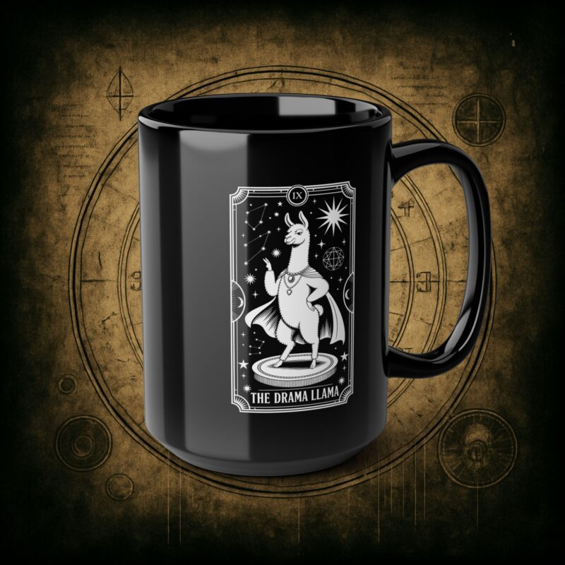 The Drama Llama Tarot Ceramic Mug - Image 10