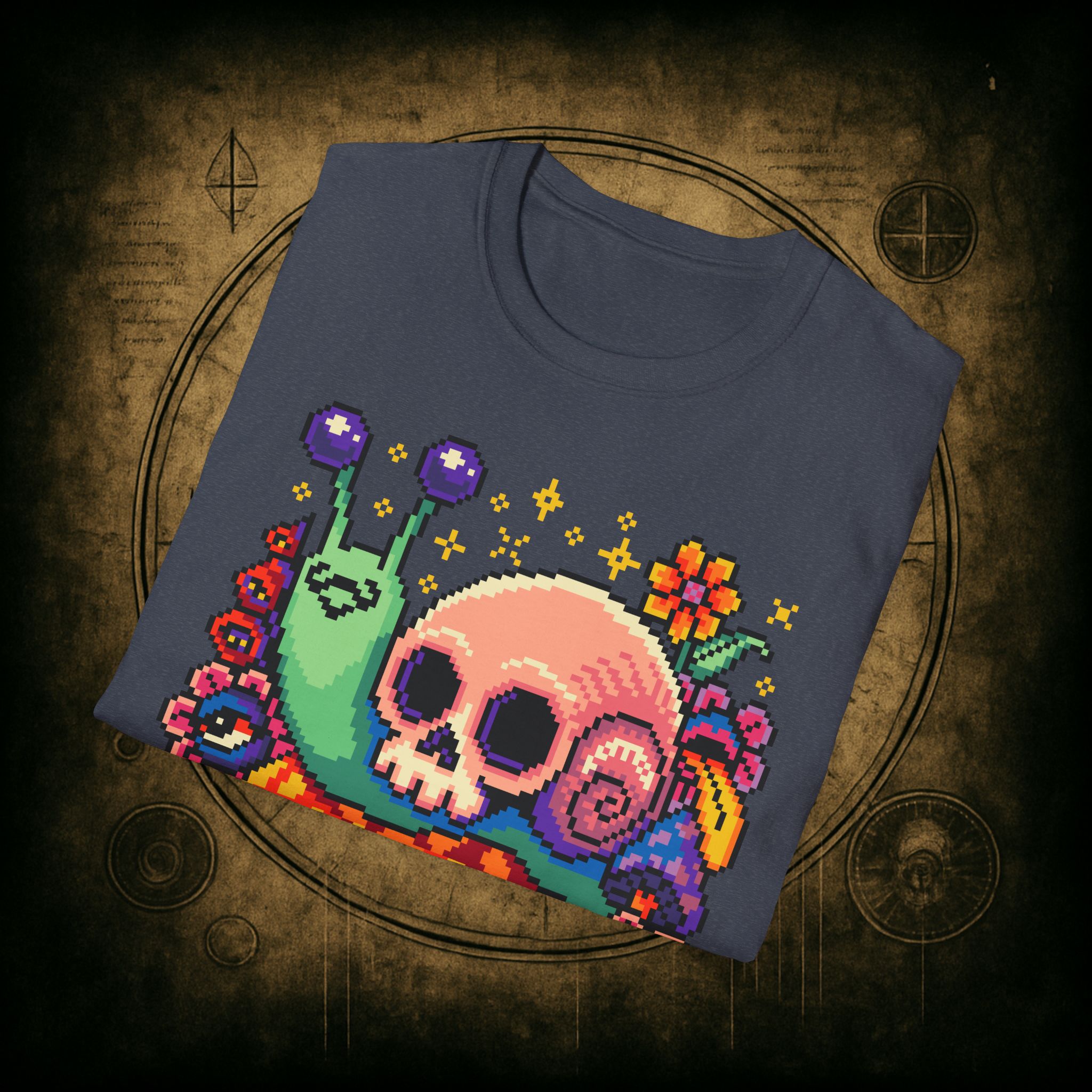 Skull Snail Unisex T-Shirt - Image 68