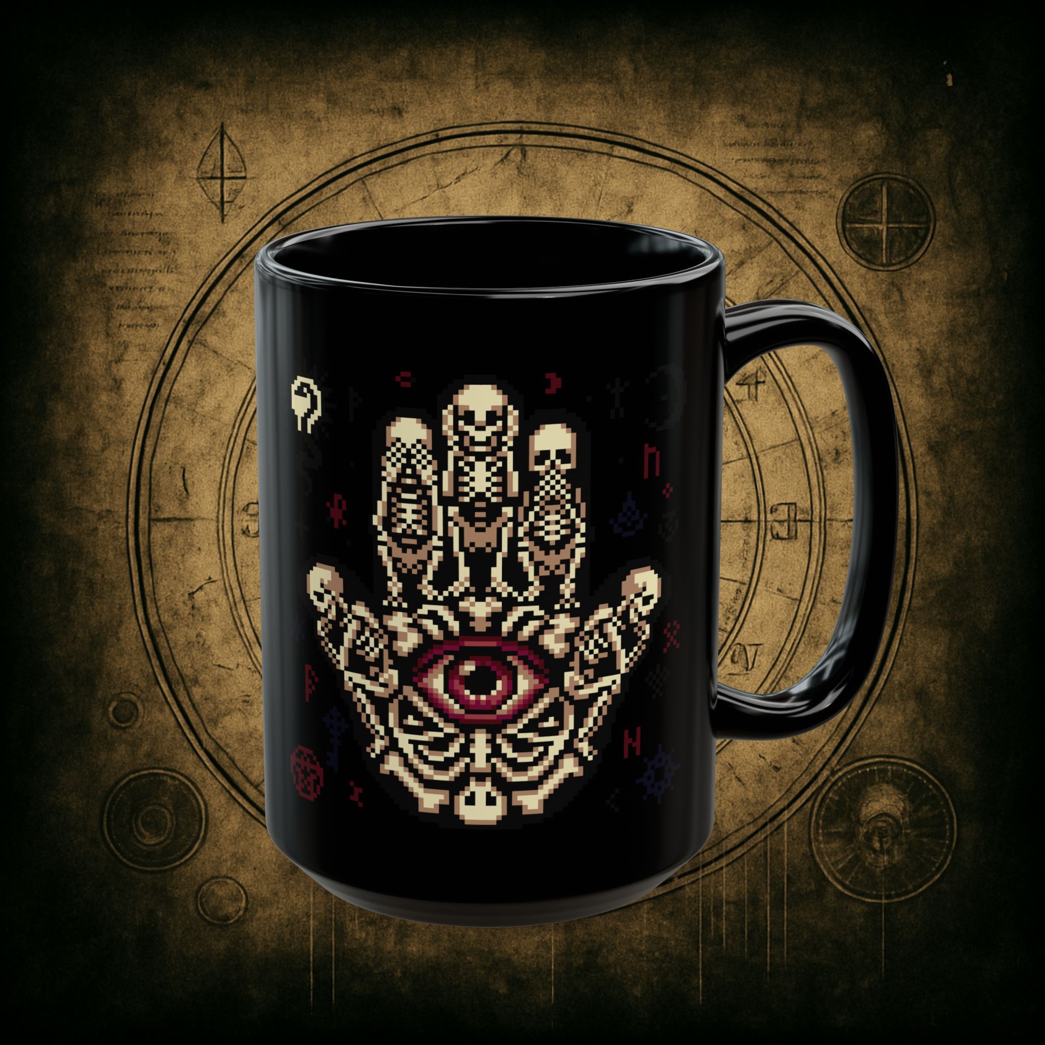 See No Evil Eye Ceramic Mug - Image 9
