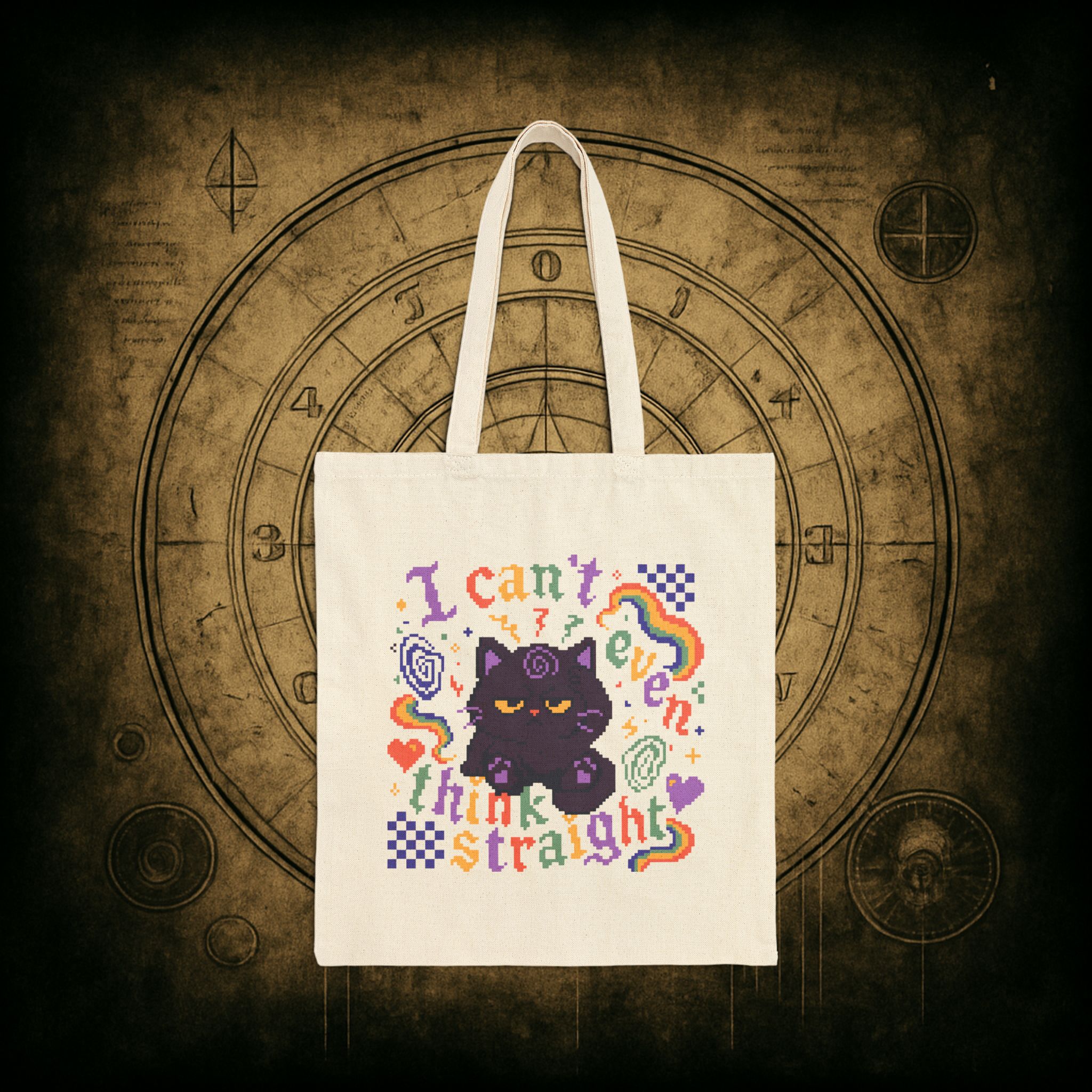 Think Straight Tote Bag - Image 8