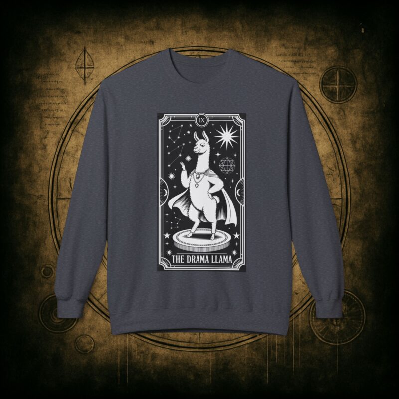 The Drama Llama Tarot Unisex Sweatshirt - Image 19
