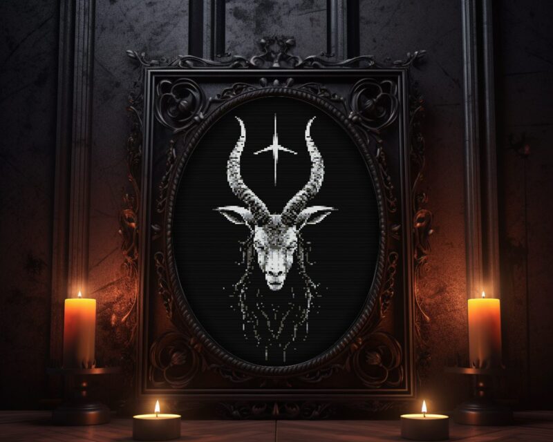Baphomet Cross Stitch Pattern