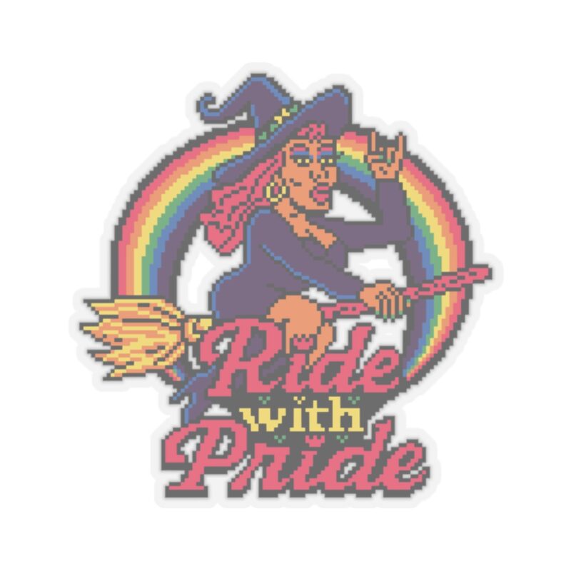 Ride with Pride Kiss-Cut Sticker - Image 4