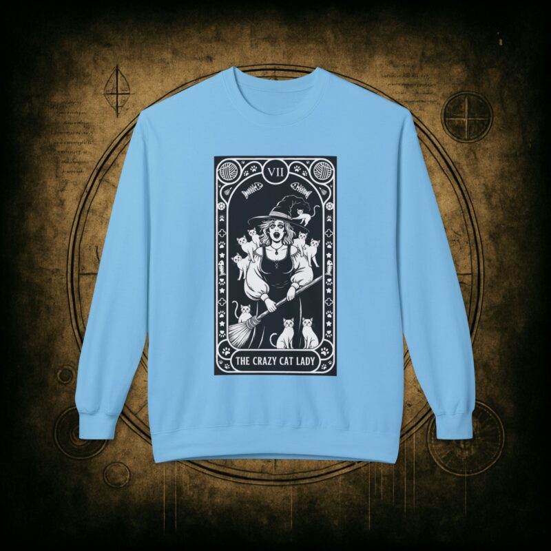 The Crazy Cat Lady Tarot Unisex Sweatshirt - Image 22