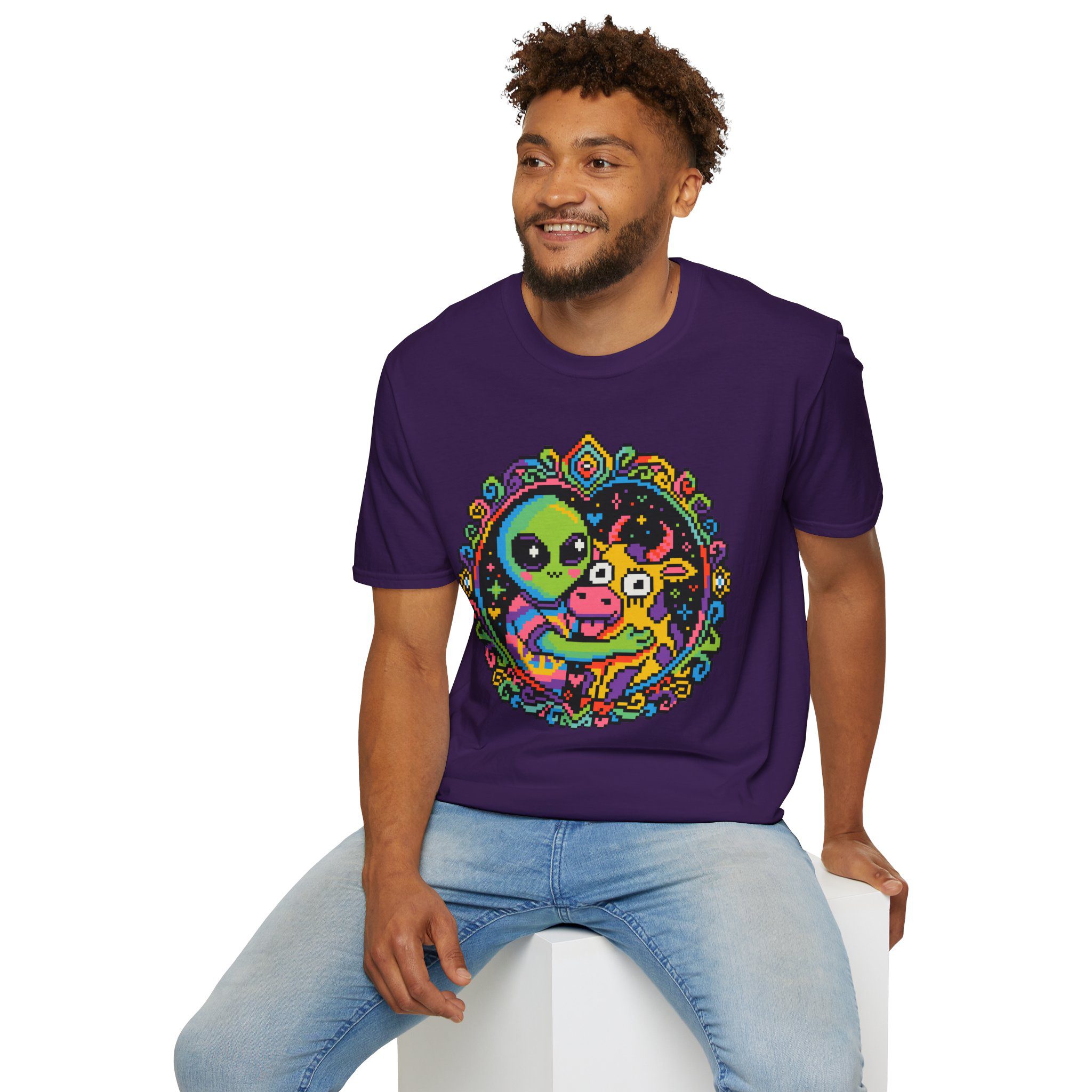 Space Cow Unisex T-Shirt - Image 76