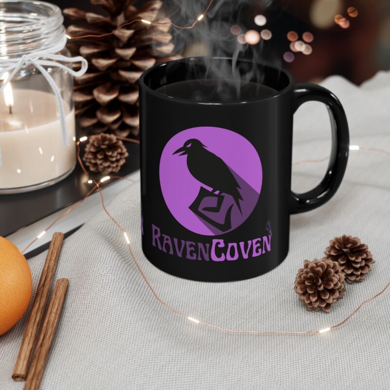 Raven Coven Logo Ceramic Mug - Image 4