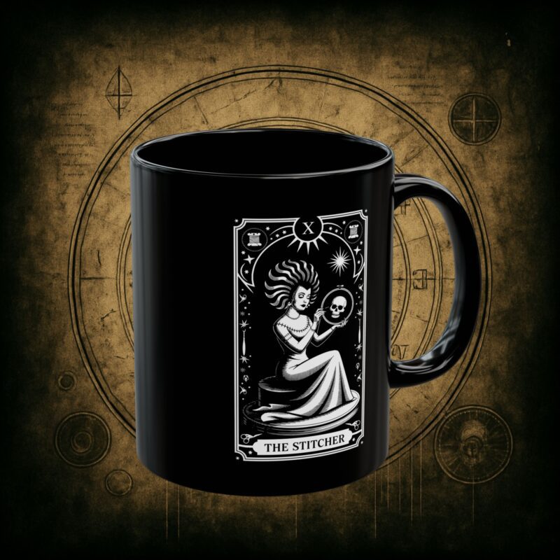 The Stitcher Tarot Ceramic Mug - Image 3