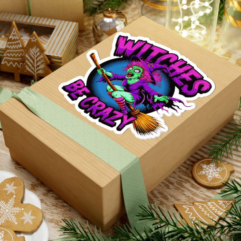 Witches Be Crazy Kiss-Cut Sticker - Image 24