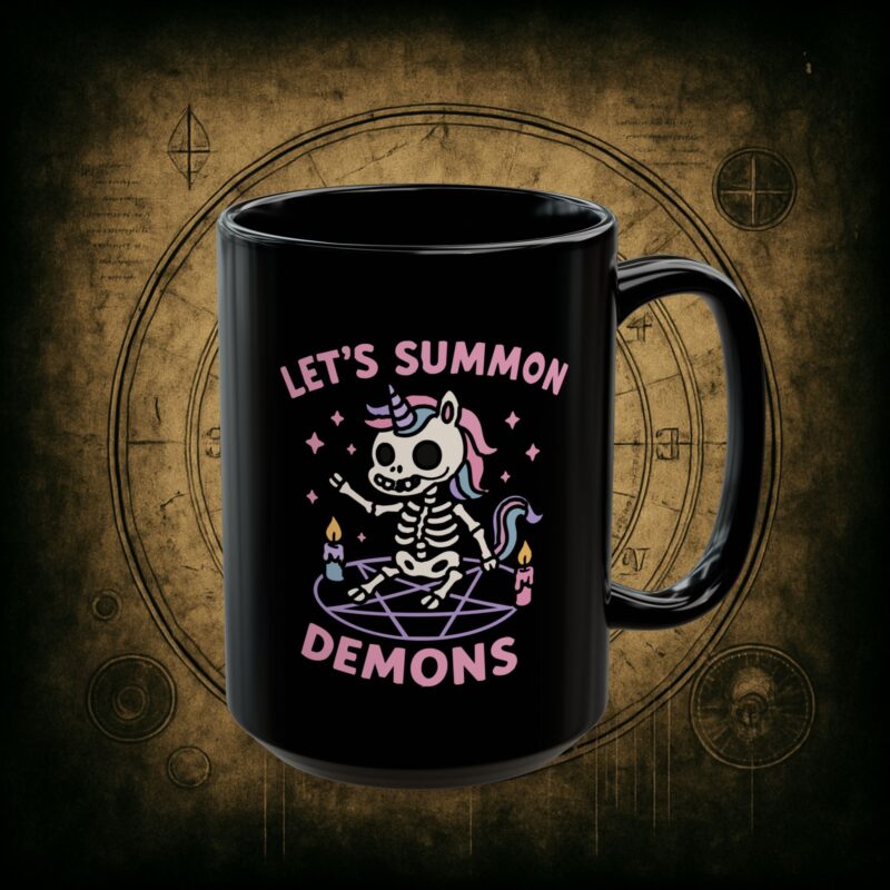 Let’s Summon Demons Ceramic Mug - Image 9