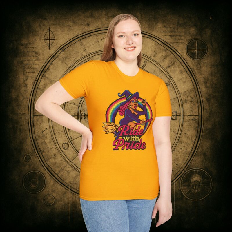 Ride with Pride Unisex T-Shirt - Image 3