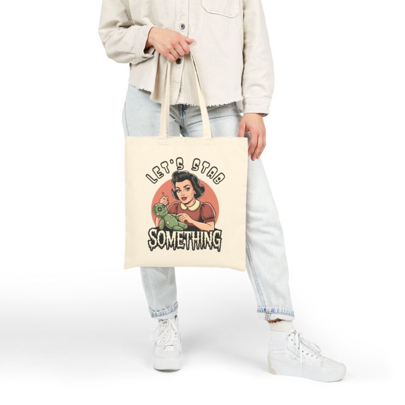 Let’s Stab Something Tote Bag - Image 10