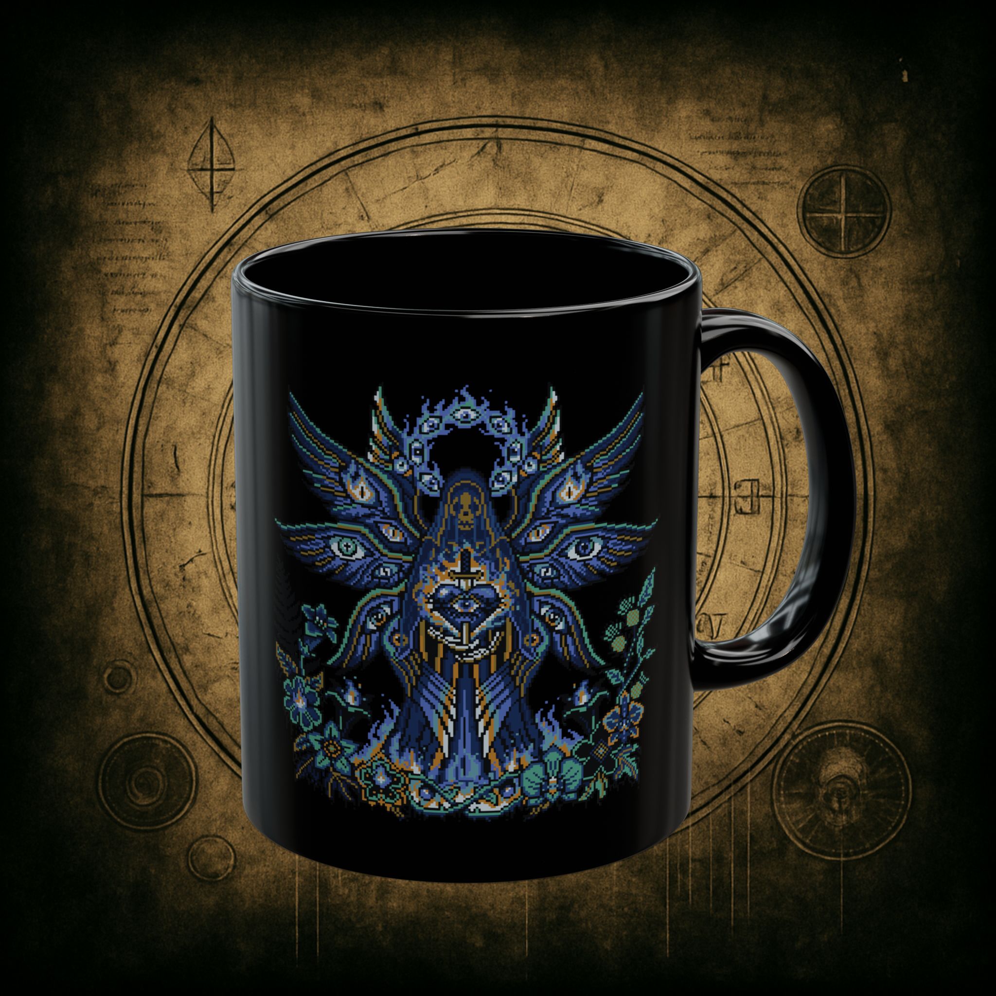 Fallen Seraphim Night Ceramic Mug