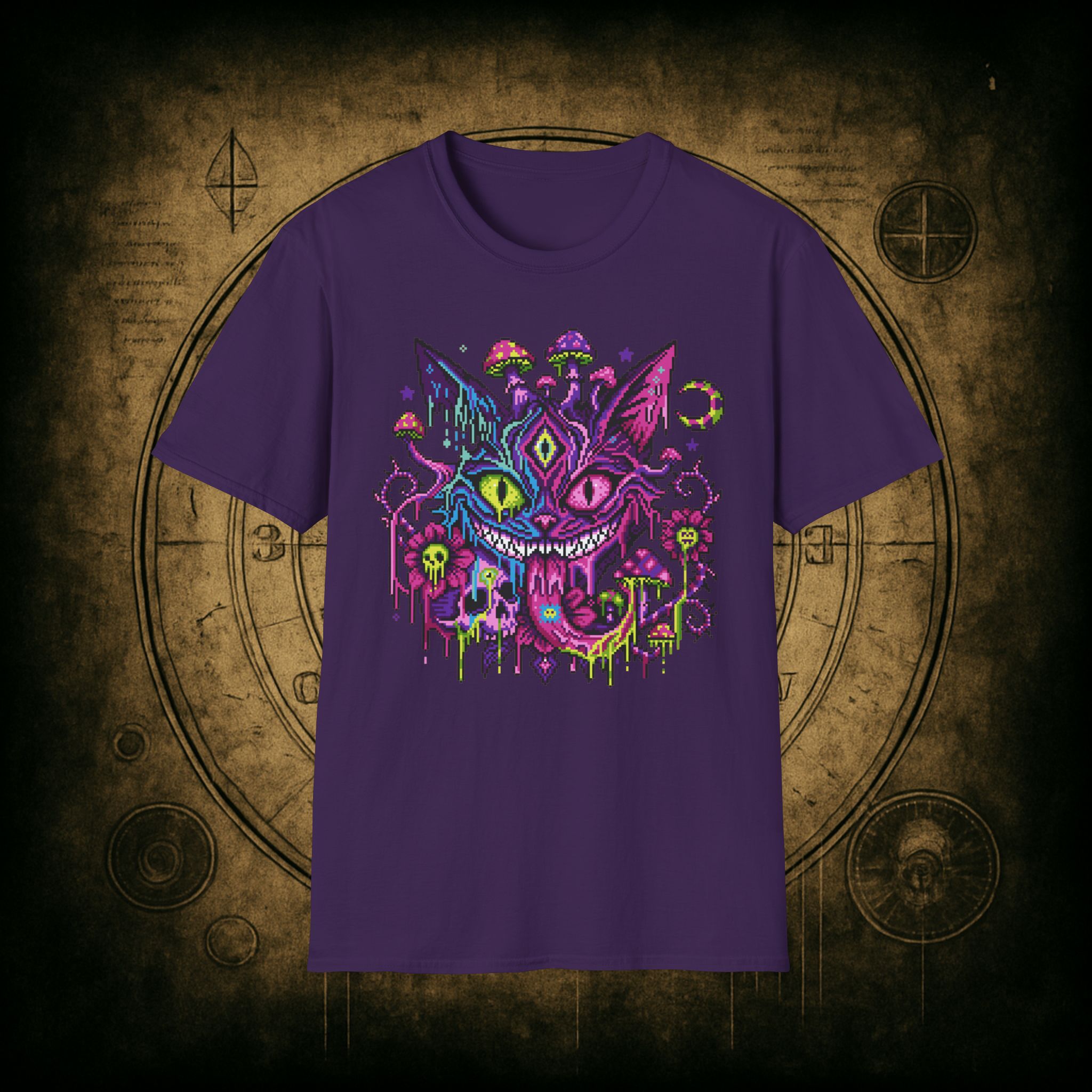 Psychedelic Cheshire Cat Unisex T-Shirt