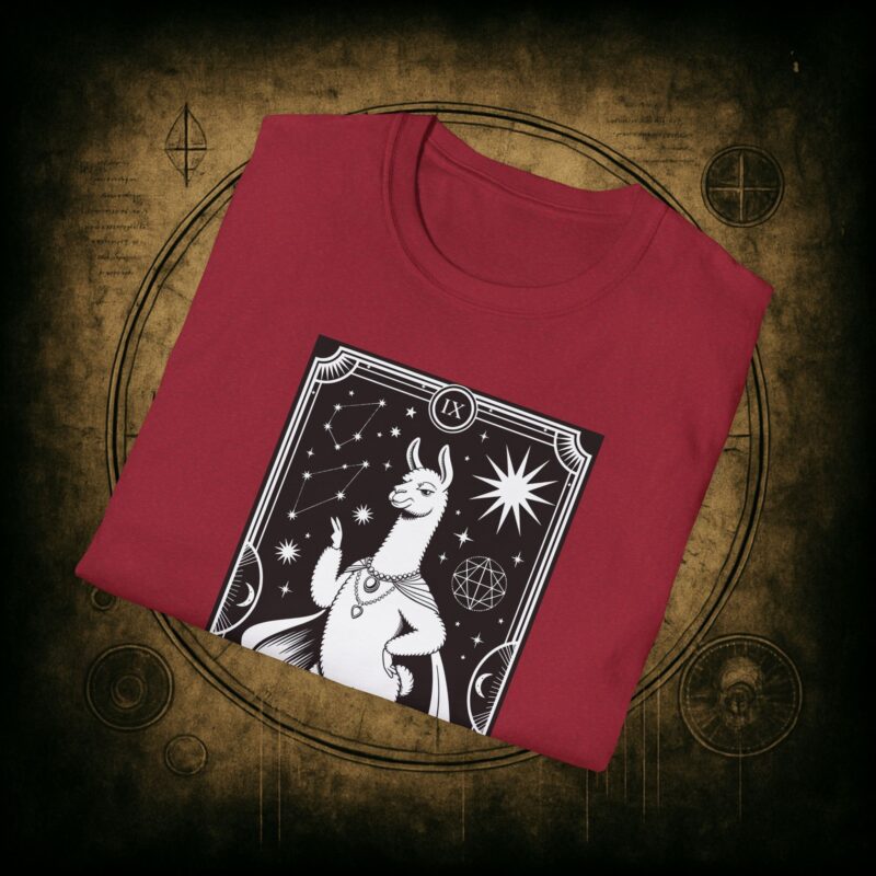 The Drama Llama Tarot Unisex T-Shirt - Image 74