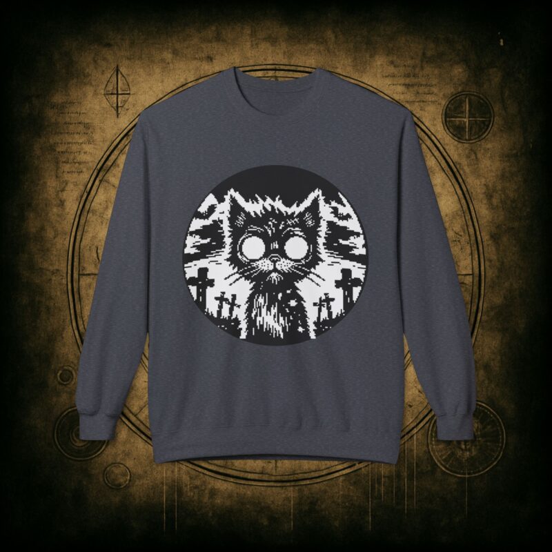 Zombie Cat Unisex Sweatshirt - Image 19