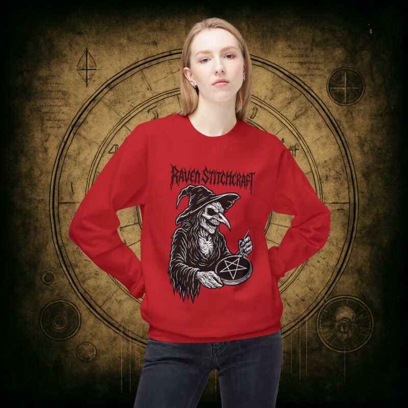 Raven Stitcher Unisex Sweatshirt - Image 5
