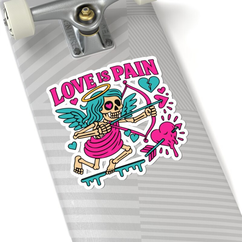 Cupid Love is Pain Kiss-Cut Sticker - Image 23