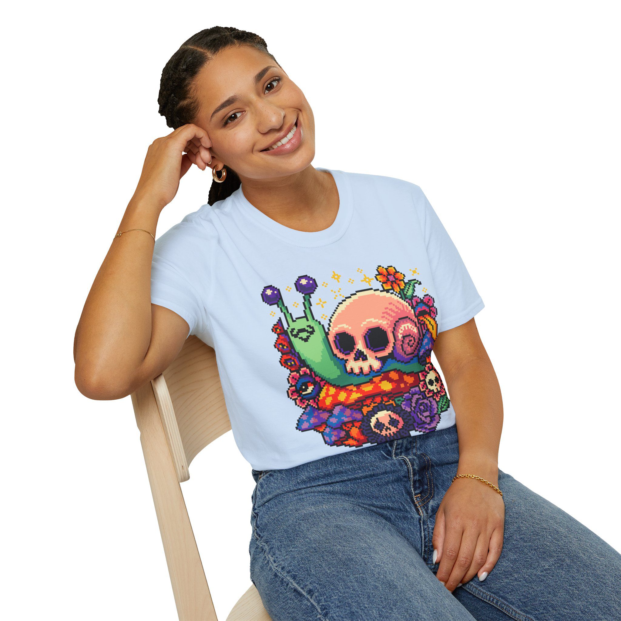 Skull Snail Unisex T-Shirt - Image 64