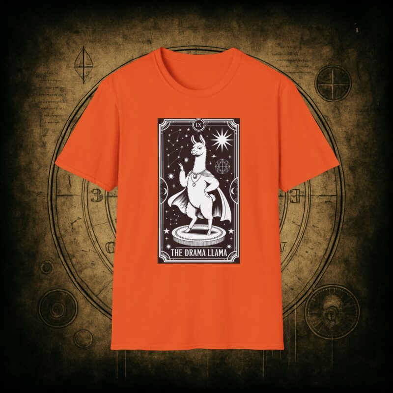 The Drama Llama Tarot Unisex T-Shirt - Image 27