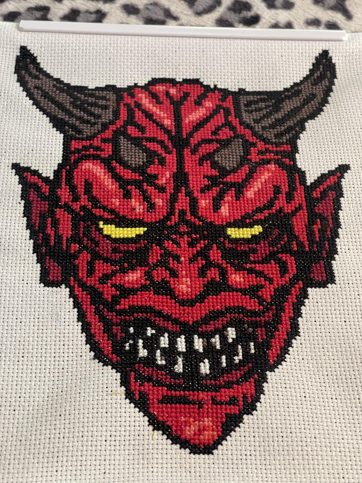 devil cross stitch pattern