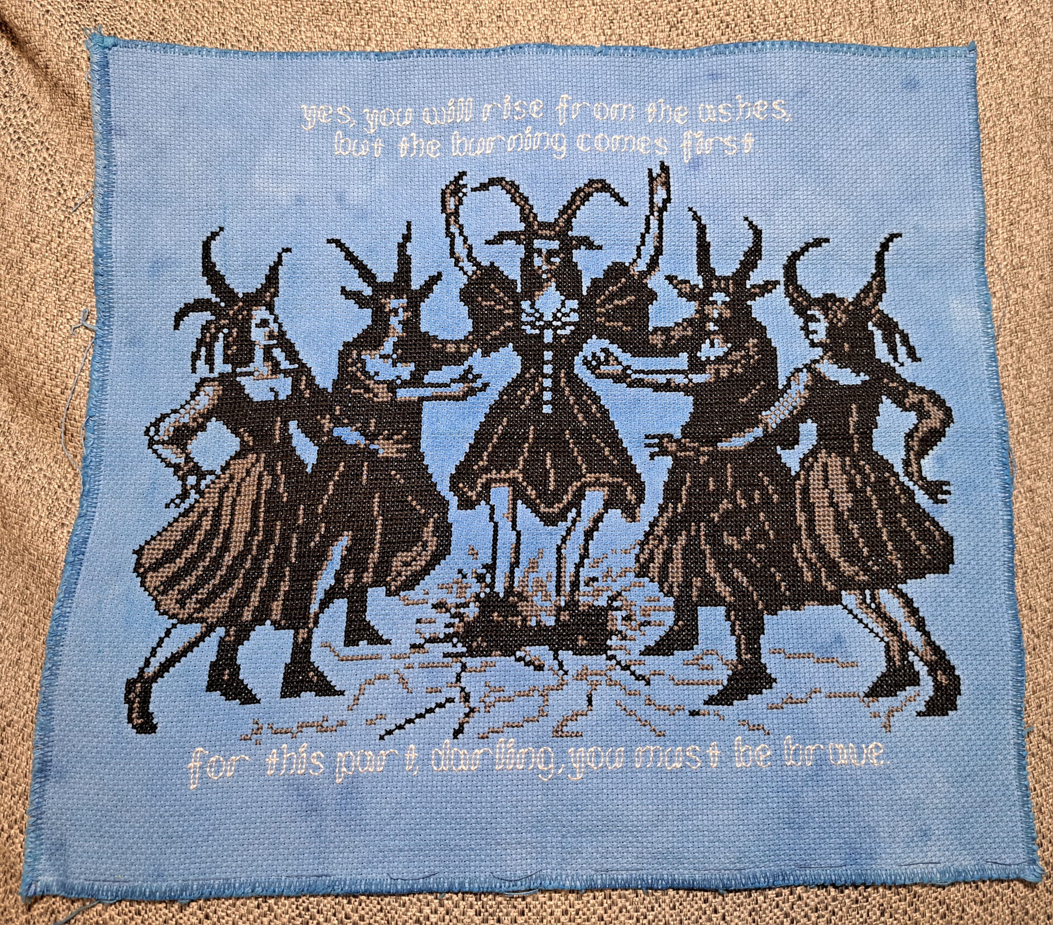 Dancing Witches Cross Stitch Pattern