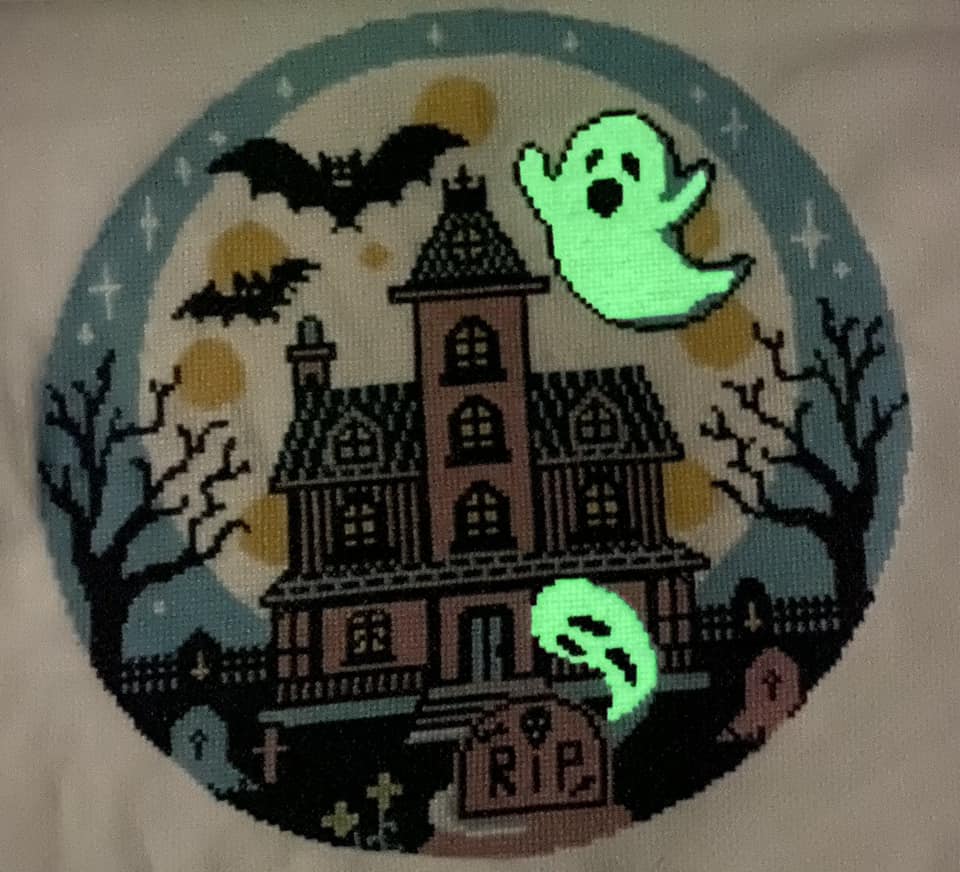 Pastel Goth Haunted House  w glow in the dark
