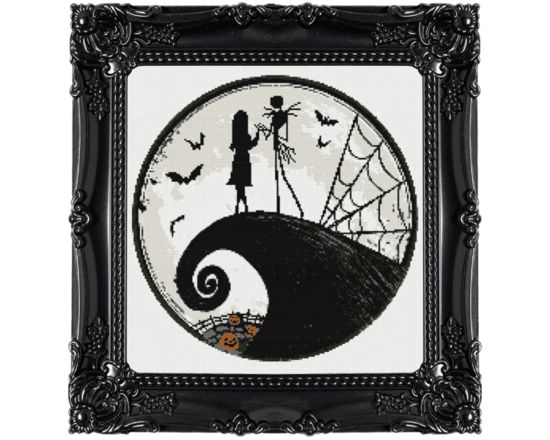 Sally & Jack Cross Stitch Pattern - Image 2