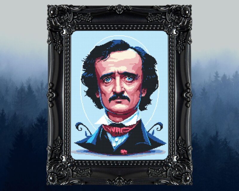Edgar Allan Poe - 1 Cross Stitch Pattern